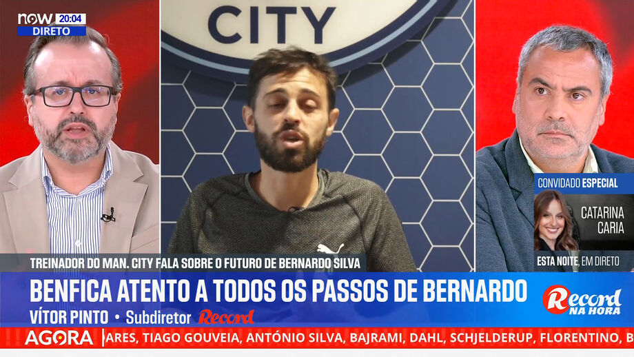 Vítor Pinto, subdiretor de Record, sobre futuro do jogador do Manchester City