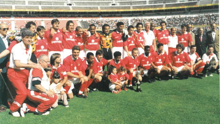 Benfica recebeu troféu da Taça de Portugal, no Estádio da Luz, uma semana após o jogo no Jamor