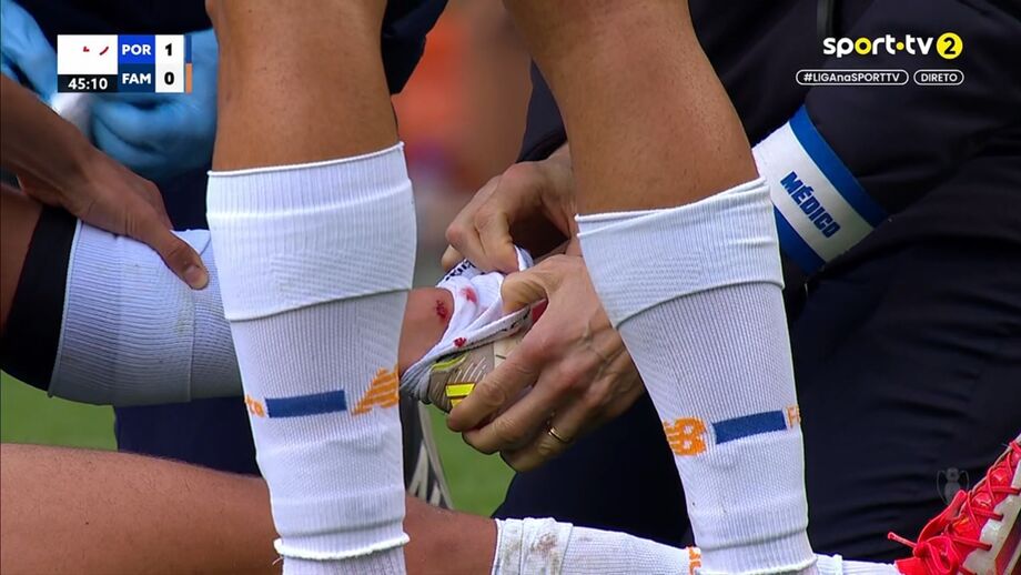 Mora lesionado no tornozelo