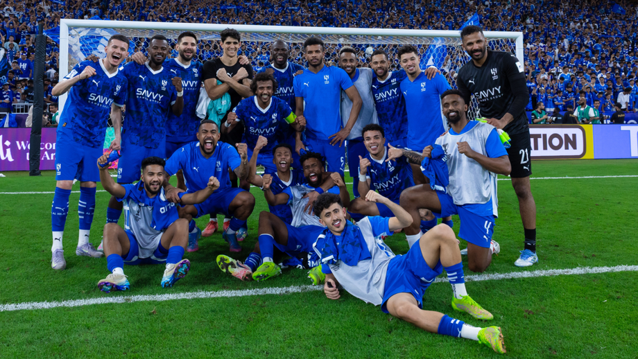 Plantel do Al Hilal festeja apuramento para a meia-final da Liga dos Campeões da Ásia