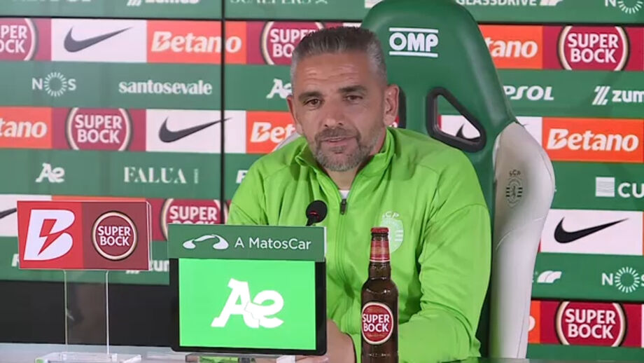 Treinador do Sporting aborda momento
