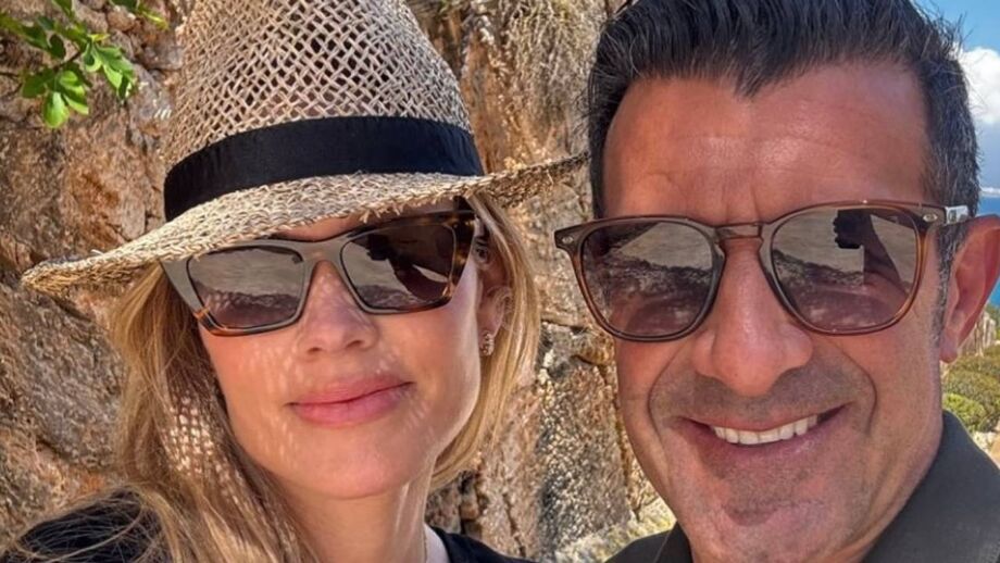 Helen Svedin e Luís Figo