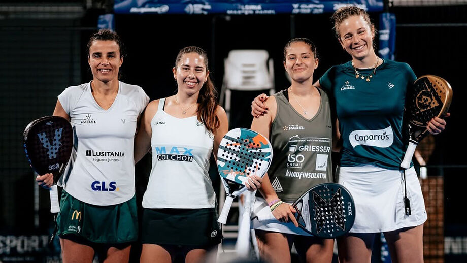 Ana Catarina Nogueira e Martina Fassio (à esquerda) conquistaram mais um título em 2025