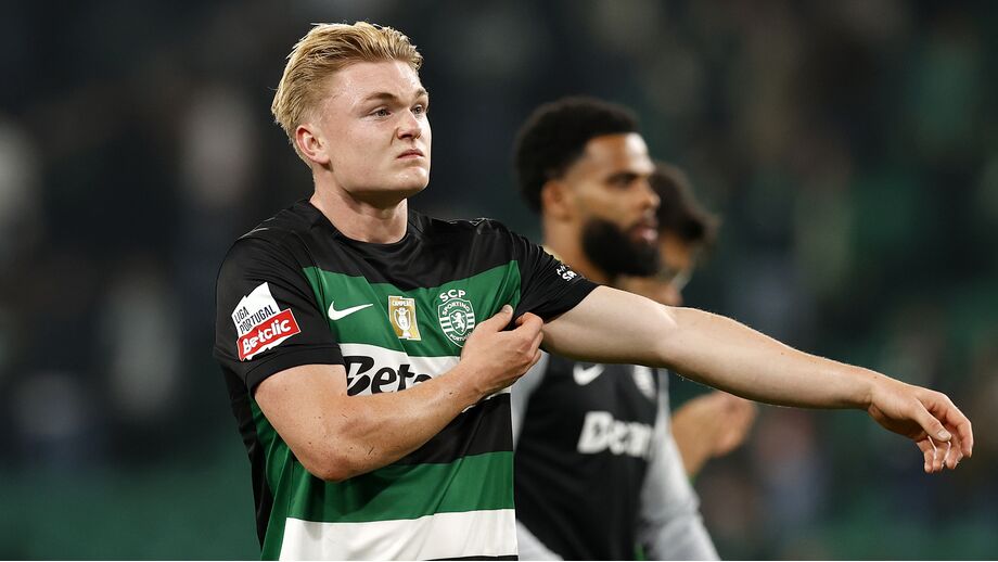 Conrad Harder na época de estreia em Alvalade