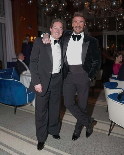 A festa dos 50 anosd de David Beckham