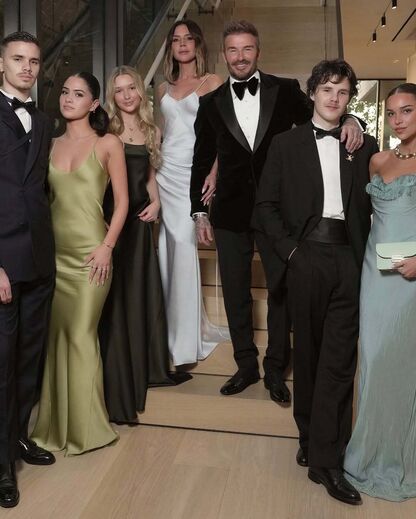 David Beckham com a família
