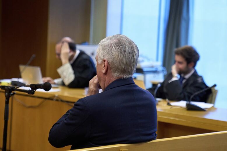 Carlo Ancelotti durante o julgamento
