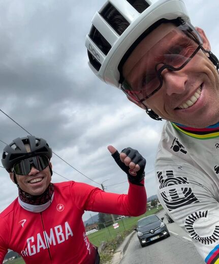 Pepe e Rui Costa treinaram juntos