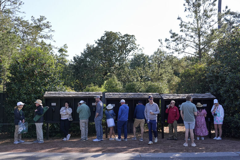 Cenário bem diferente em Augusta
