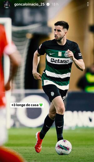 Gonçalo Inácio também publicou mensagem