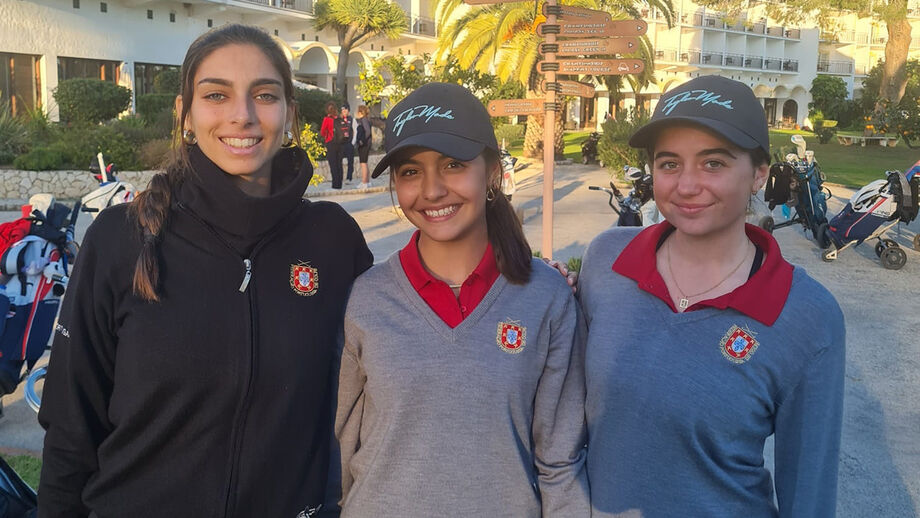 Inês Belchior, Francisca Ferreira da Costa e Amélia Gabin, 3 das amadoras portuguesas convidadas pela FPG