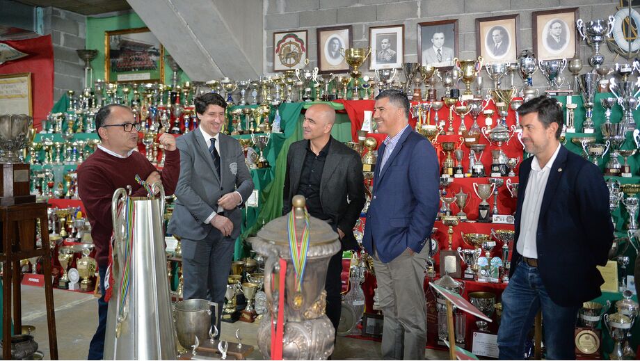 Roberto Martínez visita Marítimo 