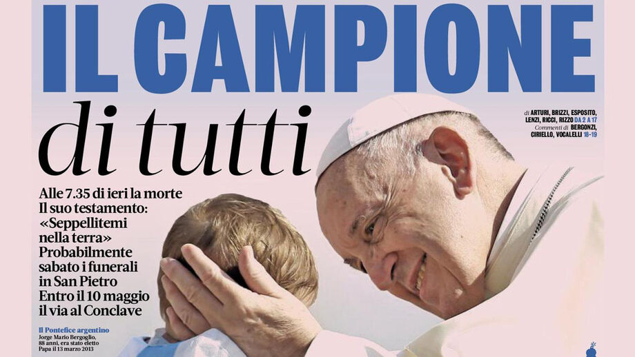 'O campeão de todos', pode ler-se na capa da 'Gazzetta dello Sport'