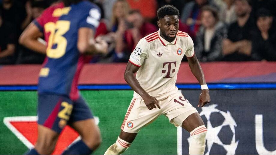 10.º - Alphonso Davies, Bayern Munique (13,3 milhões de euros)