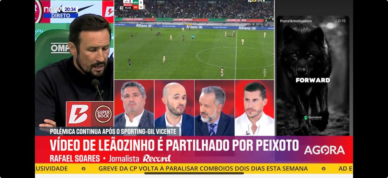'Record na Hora' no canal Now derrota Rui Santos na CNN Portugal