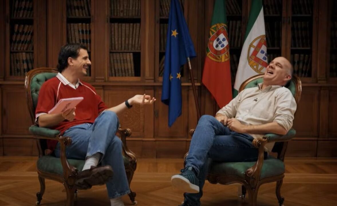 Guilherme Geirinhas e Paulo Raimundo em mais um episódio de 'És um bom partido?'