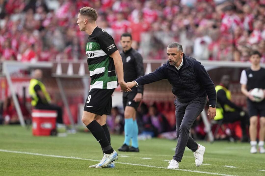 Rui Borges e Gyökeres na Luz