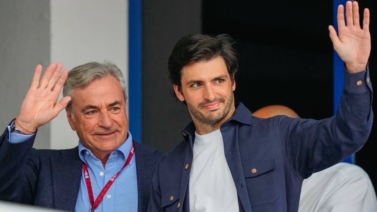 Carlos Sainz com o filho, Carlos Sainz Jr