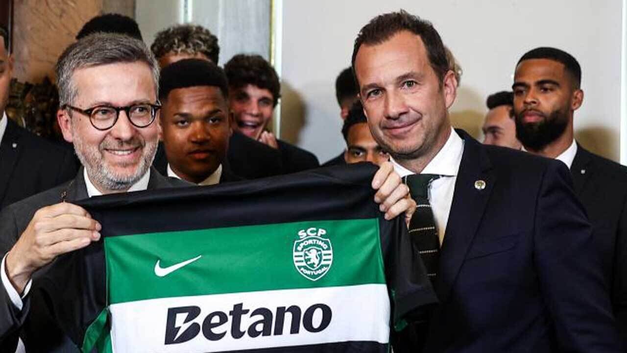 Carlos Moedas e Frederico Varandas na CML, em maio do ano passado