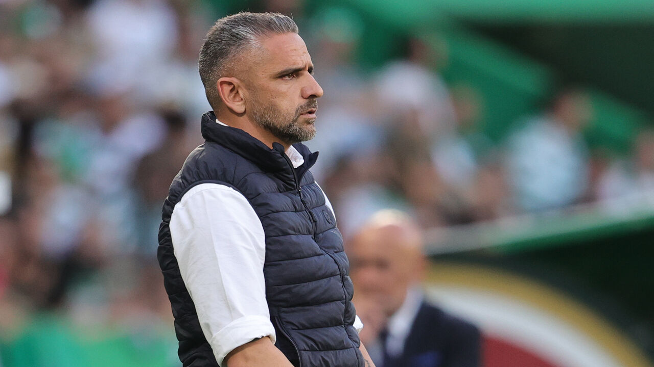 Rui Borges no decorrer do Sporting-V. Guimarães