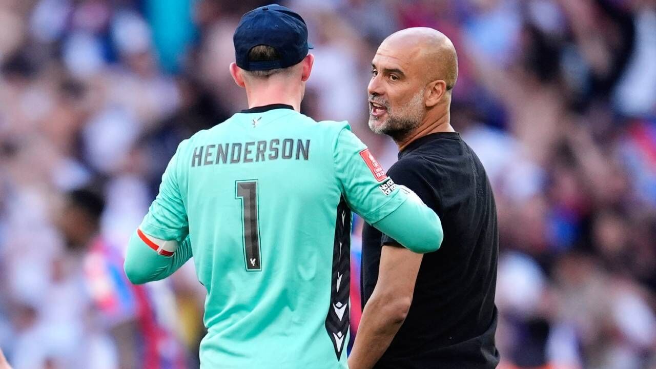 Dean Henderson e Pep Guardiola