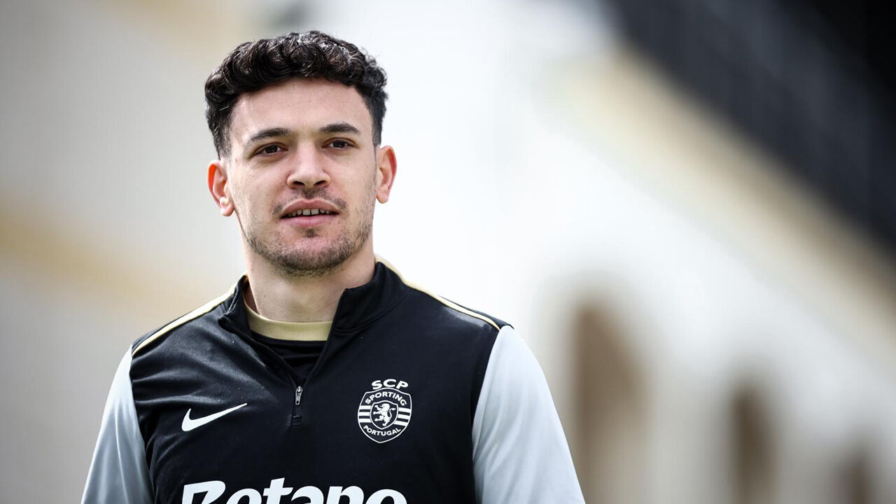 Pote no treino do Sporting