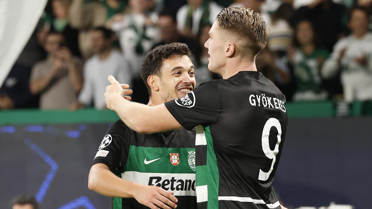 Pote (à esquerda) e Gyökeres (à direita)