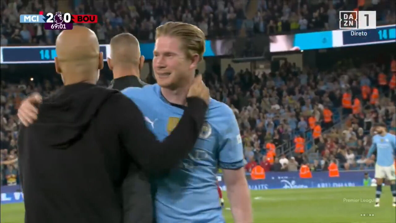 Guardiola com De Bruyne