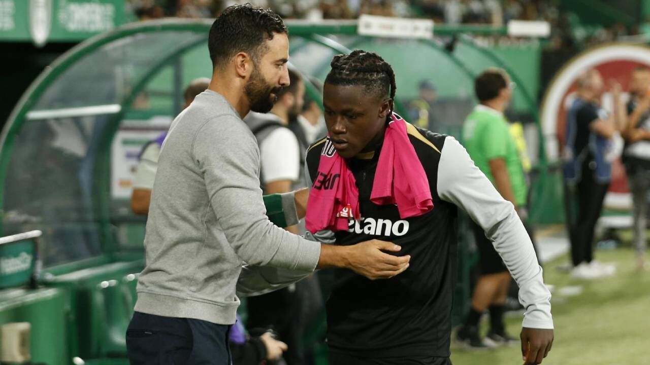Quenda e Ruben Amorim no Sporting
