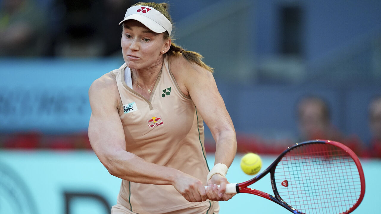 Elena Rybakina em ação