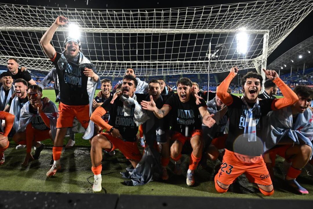 Jogadores do Celta de Vigo celebram