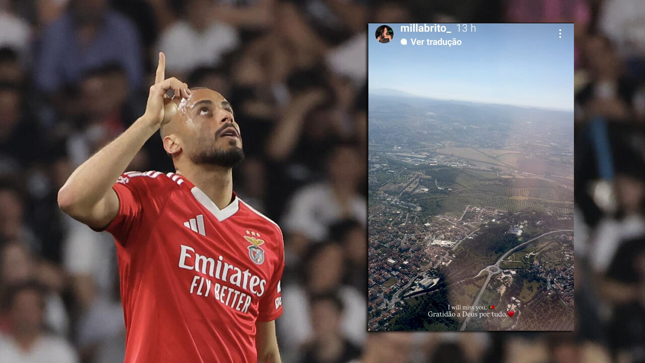 A mensagem da namorada do avançado do Benfica