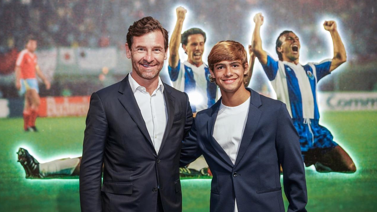 André Villas-Boas com Rodrigo Mora
