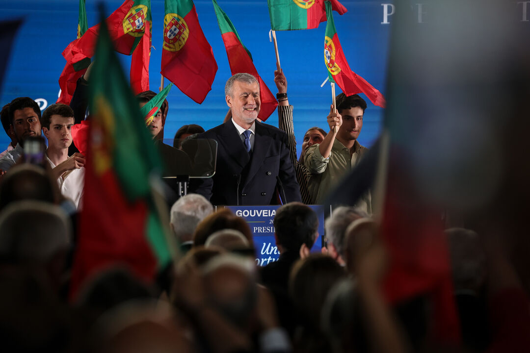 Gouveia e Melo na apresentação oficial da candidatura à presidência da República