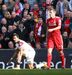 Nani lesionado no jogo com o Liverpool