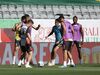 Sem Aursnes e Amdouni mas com Renato Sanches: as melhores imagens do treino do Benfica no Jamor