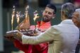 Sérvio teve direito a bolo de aniversário no court