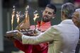 Sérvio teve direito a bolo de aniversário no court