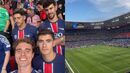 António Silva, Tomás Araújo e Tiago Gouveia equipados à PSG juntamente com Edgar Correia