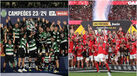Sporting campeão nacional em 2023/24; Benfica campeão nacional em 2022/23