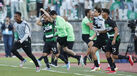 Jogadores do Sporting a festejar