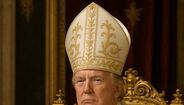 Donald Trump vestido de Papa