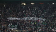 Tarja exibida pelos adeptos do Sporting