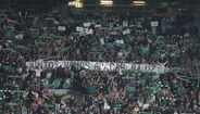 Tarja exibida pelos adeptos do Sporting