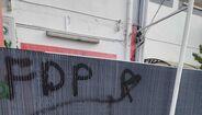 Casa do Benfica da Quinta do Conde vandalizada com inscrições do Sporting