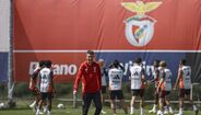 Último treino do Benfica antes do dérbi frente ao Sporting