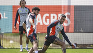 Último treino do Benfica antes do dérbi frente ao Sporting