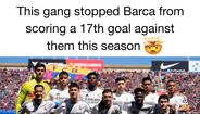 Meme do Barcelona-Real Madrid