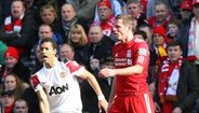 Nani lesionado no jogo com o Liverpool