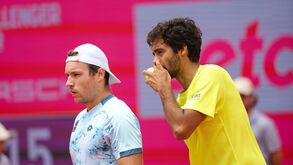 Francisco Cabral na final de pares do Millennium Estoril Open